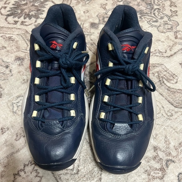 Navy Question Allen Iverson Reebox Sneakers - Picture 2 of 8